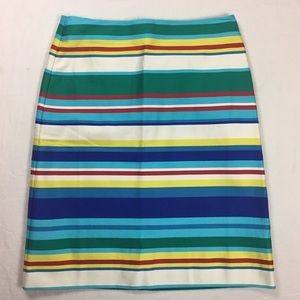 NWT Talbots Striped Pencil Skirt Size 2 Petite